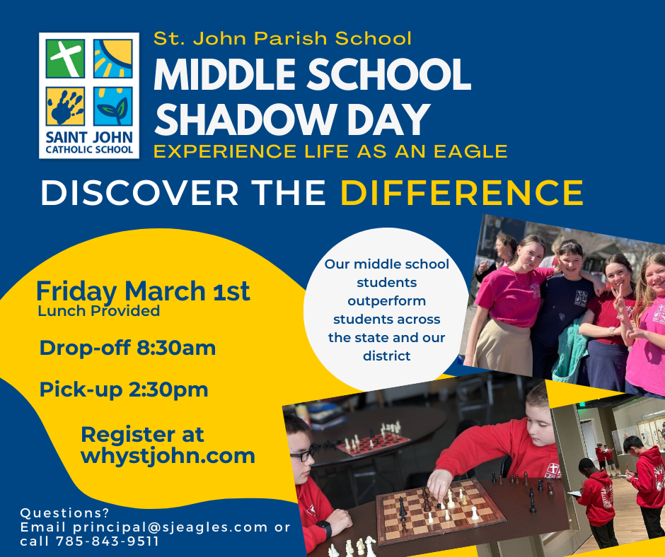 Featured image for “Middle School Shadow Day – March 1st”