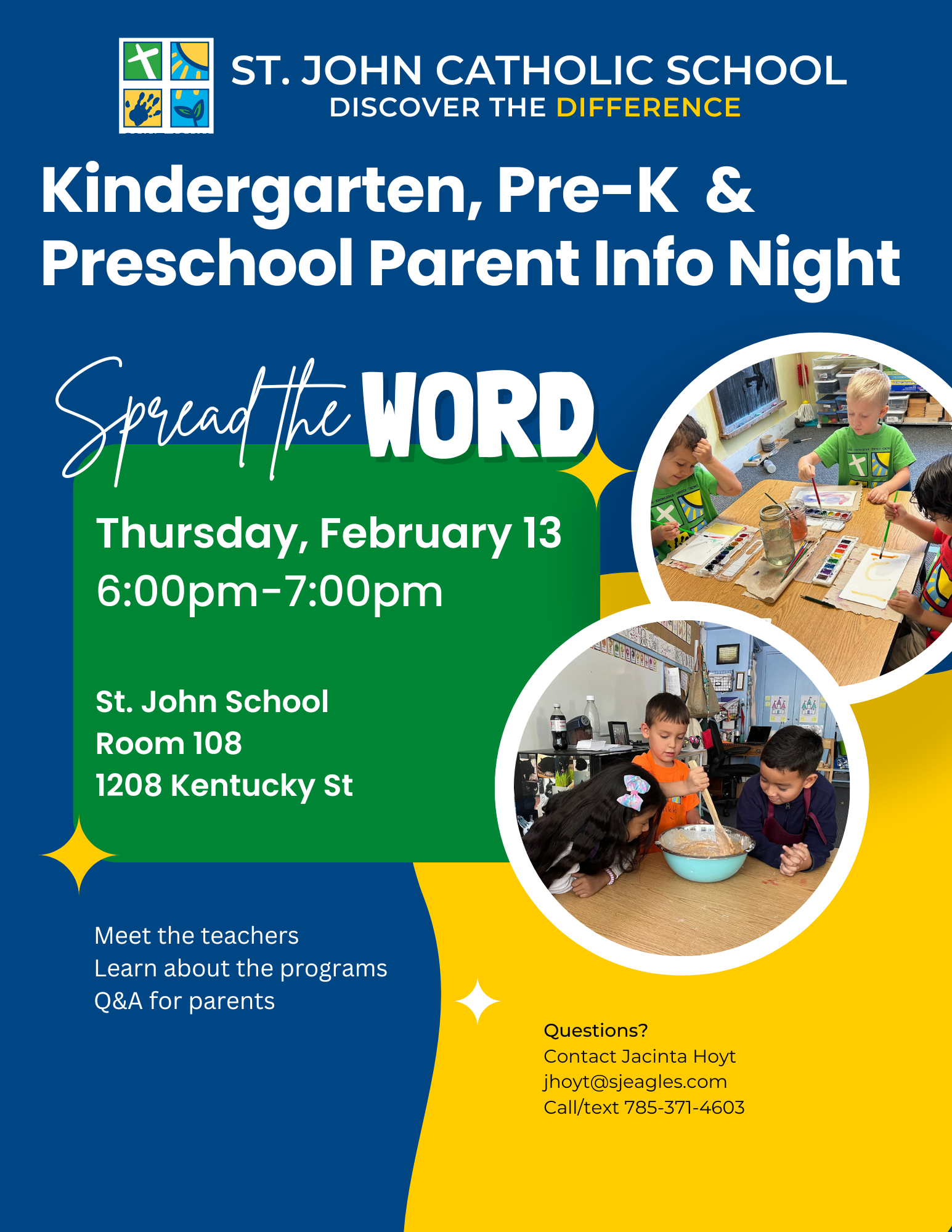 Featured image for “Kindergarten, Pre-K, Preschool Parent Info Night”